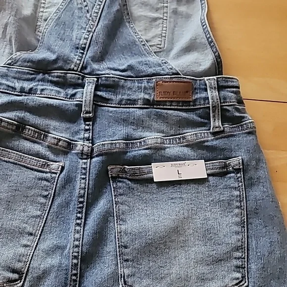 Judy Blue High-Waist Raw Hem Overall Skirt - Picture 11 of 12